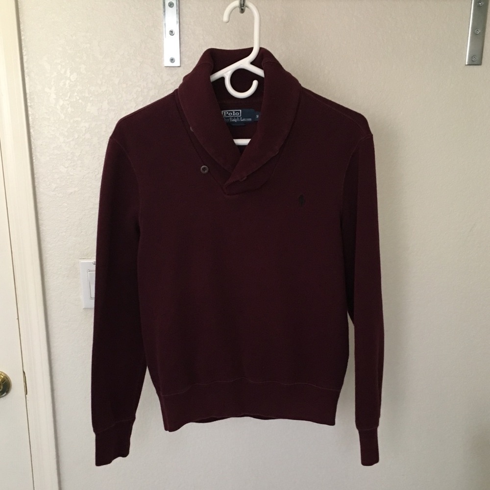 Ralph Lauren Burgundy Men’s Polo Sweater